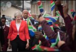 Theresa May is visiting South Africa, Nigeria and Kenya during the three-day trade mission to ...JPG