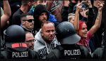 Far-right, anti-fascists clash in east German town of Chemnitz.JPG